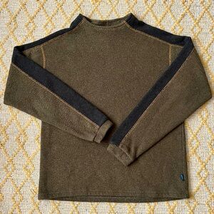 Men's Olive and Black Kühl Sweater - Large